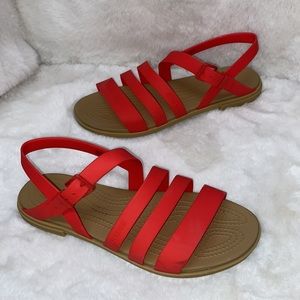 Crocs Tulum Sandal Women's Sandals Flame Size 8M